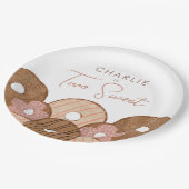 ツースイートガールズドーナツ誕生日 ペーパープレート (アングル)