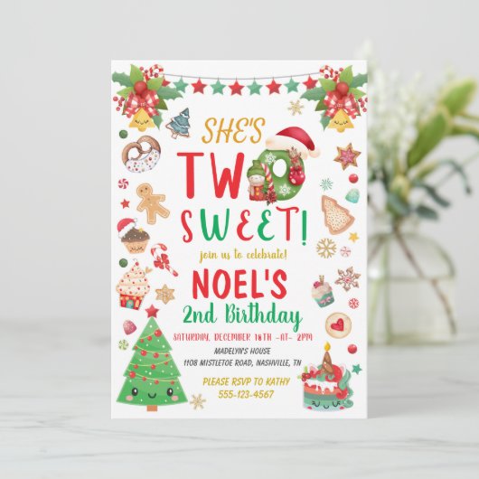 ツースイートクリスマスセカンド誕生日 招待状 (スタンド正面)