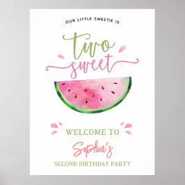ツースイートスイカ誕生日ウェルカム ポスター