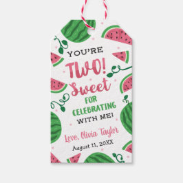 ツースイートスイカ誕生日メッセージカード ギフトタグ
