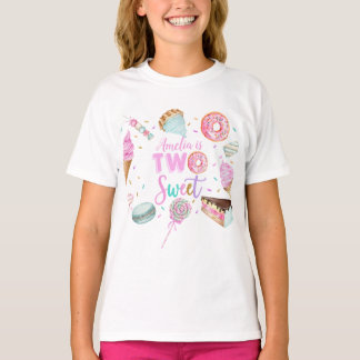 ツースイートデザートガール誕生日Tシャツ Tシャツ