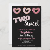 ツースイートドナッツガールズセカンド誕生日 招待状 (正面)