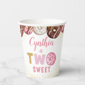 ツースイートドーナツガール第2誕生日パーティー 紙コップ (正面)