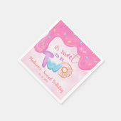 ツースイートドーナツ誕生日プレート スタンダードカクテルナプキン (角)