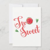 ツースウィートセカンド誕生日招待状 招待状 (裏面)