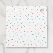 ツースウィートティール(緑がかった色)つや消しガールズ誕生日サンキュー フェイバータグ (裏面)