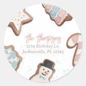 ツースウィート誕生日差出人住所ラベル ラウンドシール (正面)