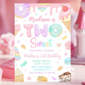 ツースウィート誕生日招待状2ndバースデーガール 招待状