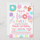ツースウィート誕生日招待状 招待状 (正面)