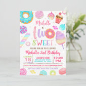 ツースウィート誕生日招待状 招待状 (スタンド正面)