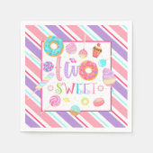 ツースウィート誕生日紙 スタンダードカクテルナプキン (正面)