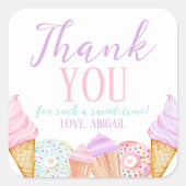 ツースウィート誕生日 スクエアシール (正面)