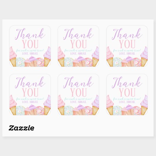 ツースウィート誕生日 スクエアシール (シート)