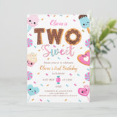 ツースウィート誕生日 | 2ndバースデーガールドーナツ 招待状 (スタンド正面)