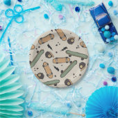 ツースカクールートボード誕生日 ペーパープレート (パーティー)