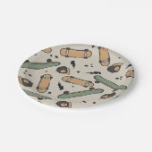 ツースカクールートボード誕生日 ペーパープレート (アングル)