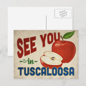 ツースカロオサ アラバマ リンゴ - ヴィンテージ トラベル ポストカード (正面/裏面)
