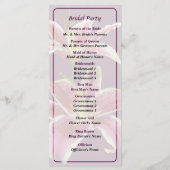 ツースターガーザーリリー結婚式 プログラム (裏面)