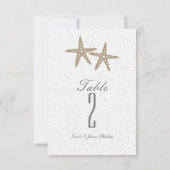 ツースターフィッシュビーチウェディングブライダルテーブルナンバー 招待状 (裏面)