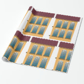 ツーストーリーハウスラッピング紙 ラッピングペーパー (アンロールド)