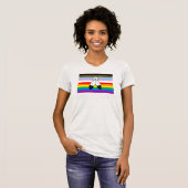 ツースピリットLGBTQ+プログレスプライド国旗 Tシャツ (正面フル)