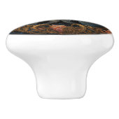 ツースワンズオンレイクアールヌーボーホームデコール セラミックノブ (側面)