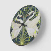 ツースワンズヴィンテージアールヌーボー ラウンド壁時計 (傾斜)