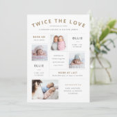 ツーズザラブインフォグラフィックツイン誕生 案内状 (スタンド正面)