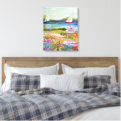 ツーセイラボーツとコテージ キャンバスプリント (インサイチュ (寝室))