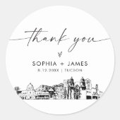 ツーソンありがとう3" （6枚） ラウンドシール (正面)