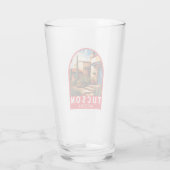 ツーソンアリゾナ旅行アートエンブレム タンブラーグラス (裏面)