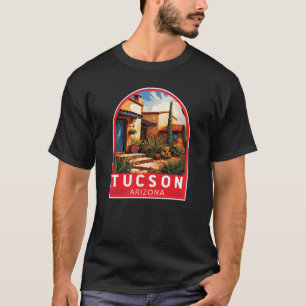 ツーソンアリゾナ旅行アートエンブレム Tシャツ