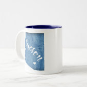 ツーソンアリゾナ木目 ツートーンマグカップ (正面左)