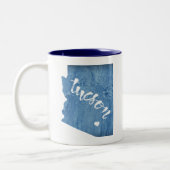 ツーソンアリゾナ木目 ツートーンマグカップ (左)