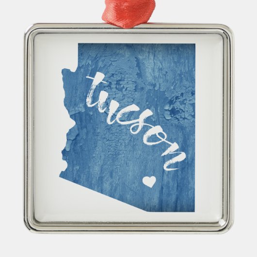 ツーソンアリゾナ木目 メタルオーナメント (正面)