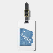 ツーソンアリゾナ木目 ラゲッジタグ (正面縦)