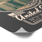 ツーソンシティアリゾナ – ダウンタウンツーソンシティスケープ ポスター (角)