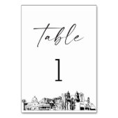 ツーソンスカイラインテーブル番号3.5x5カード テーブルナンバー (裏面)