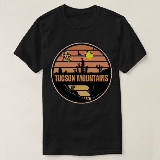 ツーソン山地 アリゾナ州 Tシャツ (デザイン正面)