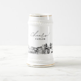 ツーソン・アリゾナパーソナライズされたギフト ビールジョッキ