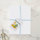 ツーソン アリゾナ州のサグアロの下のトカゲ ギフトタグ (より糸付き)