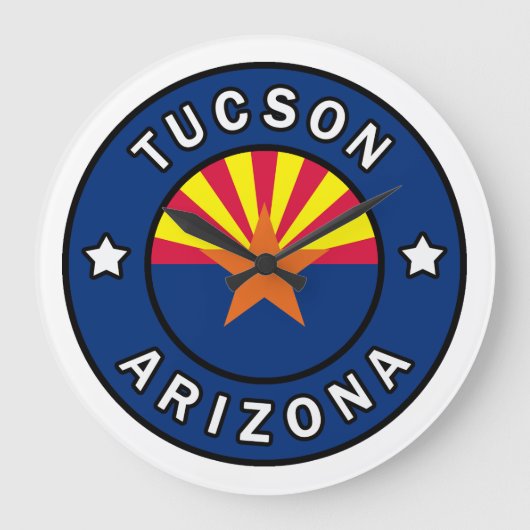 ツーソン・アリゾナ ラージ壁時計 (正面)