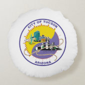 ツーソン(アリゾナ)州旗 ラウンドクッション (裏面)