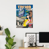 ツーソン、28"x20" 4番街 ポスター (ホームオフィス)