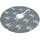 ツータートルドーブカットアウトステンシルスタイル ブラッシュドポリエステルツリースカート (アングル)