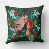 ツータートルドーヴフローラリースクリスマスホリデー クッション (裏面)