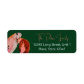 ツータートルドーヴフローラリースクリスマスホリデー ラベル (正面)