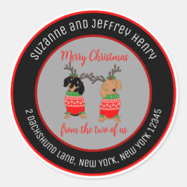 ツーダックスホリデーラウンド住所 シール