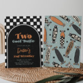 ツーダデカッコいいファースト誕生日招待状 |スケート 招待状