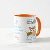 ツーダーリンチワアスおもしろい犬ママ誕生日 マグカップ (正面右)